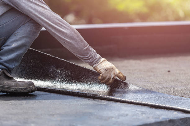 Professional Basement Waterproofing technician working in Magnetic Springs, OH